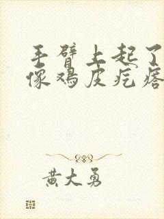 手臂上起了很多像鸡皮疙瘩一样的小疙瘩很痒