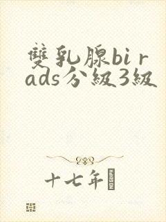 双乳腺bi rads分级3级