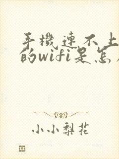 手机连不上家里的wifi是怎么回事