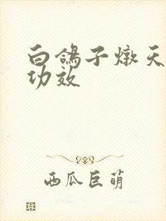 白鸽子炖天麻的功效封面