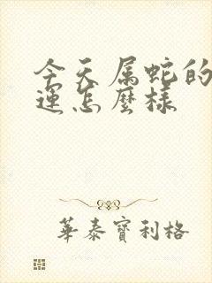 今天属蛇的偏财运怎么样