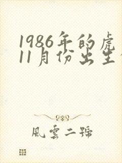 1986年的虎11月份出生的命运封面