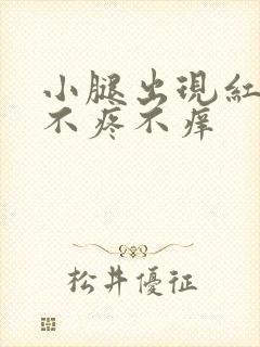 小腿出现红点点不疼不痒