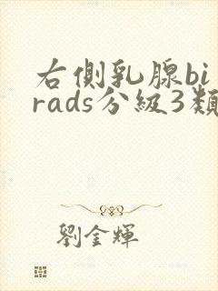 右侧乳腺bi一rads分级3类严重吗封面