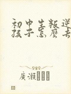 初中生叛逆期的孩子怎么去引导