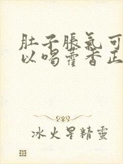 肚子胀气可不可以喝藿香正气水