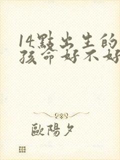 14点出生的男孩命好不好封面