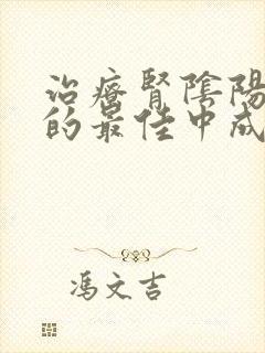 治疗肾阴阳双补的最佳中成药