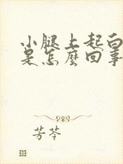 小腿上起白点点是怎么回事