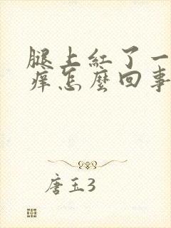 腿上红了一块很痒怎么回事