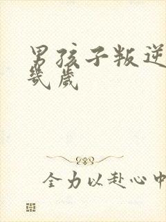 男孩子叛逆期是几岁