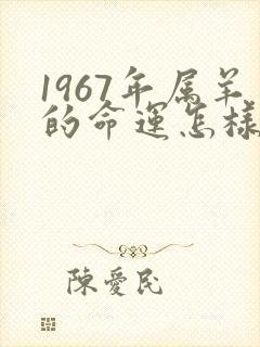 1967年属羊的命运怎样女