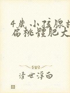 4岁小孩腺样体扁桃体肥大