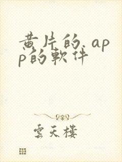 黄片的. app的软件