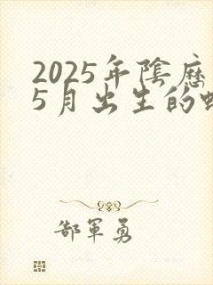 2025年阴历5月出生的蛇什么命