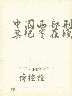 中国西部刑侦大案纪实在线观看