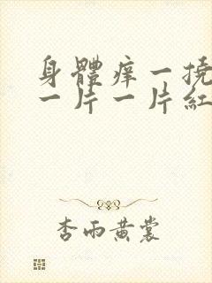 身体痒一挠就起一片一片红疙瘩