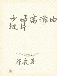 少妇高潮内射一级片