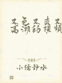 又色又爽又黄又高潮的视频