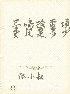 耳鸣检查项目的费用是多少