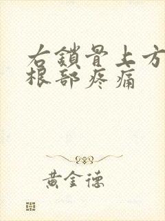 右锁骨上方脖子根部疼痛