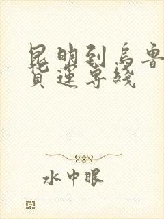 昆明到乌鲁木齐货运专线