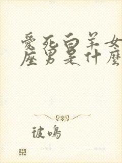 爱死白羊女的星座男是什么