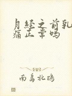 月经之前乳房胀痛正常吗