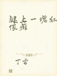 腿上一块红色的像癣