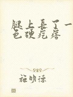 腿上长了一个黑色硬疙瘩