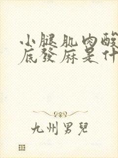 小腿肌肉酸痛脚底发麻是什么原因