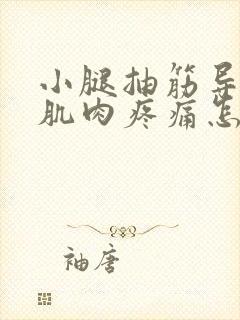 小腿抽筋导致的肌肉疼痛怎么缓解