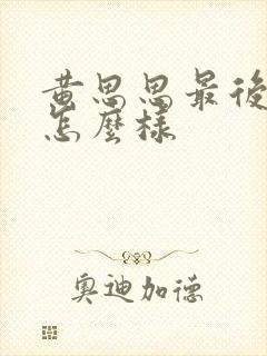 黄思思最后结局怎么样