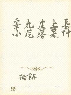 睾丸皮上长血泡小疙瘩是什么毛病