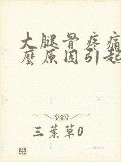 大腿骨疼痛是什么原因引起的封面