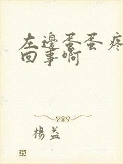 左边蛋蛋疼怎么回事啊