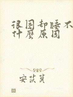 很困却睡不着是什么原因