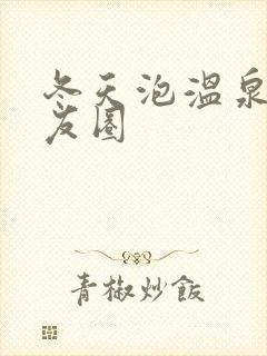 冬天泡温泉发朋友圈