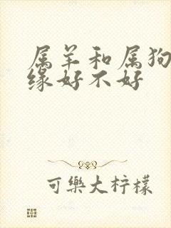 属羊和属狗的姻缘好不好封面