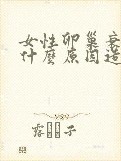 女性卵巢衰退是什么原因造成的