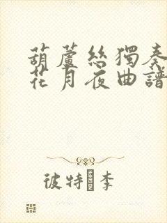 葫芦丝独奏春江花月夜曲谱