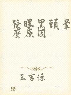 发眼黑头晕是什么原因