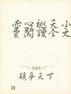 赤心巡天小说免费阅读全文无删减