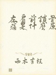 左肩前锁骨内疼痛是什么原因