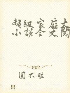 超级家庭大杂烩小说全文阅读