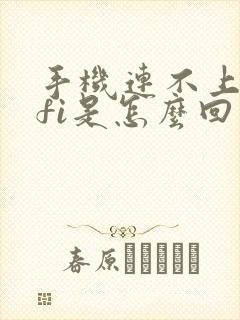 手机连不上wifi是怎么回事儿