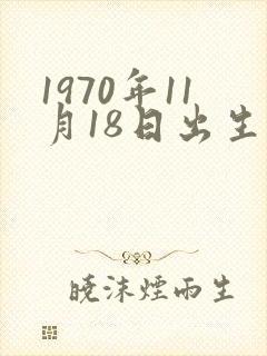 1970年11月18日出生的男人的命运封面