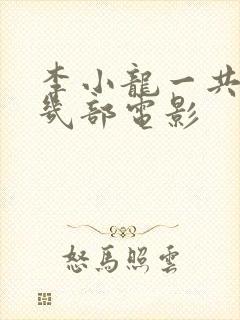 李小龙一共拍了几部电影