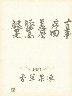 腿膝盖疼有响声是怎么回事封面