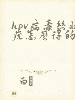 hpv病毒丝状疣怎么得的